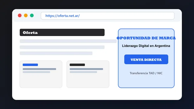 Modelo de aplicación comercial y proyectos digitales para oferta.net.ar